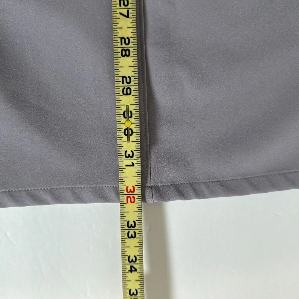 Athleta Stride Midi Skirt Women Medium Violet Elastic Waist Drawstring Side Slit - Picture 10 of 10